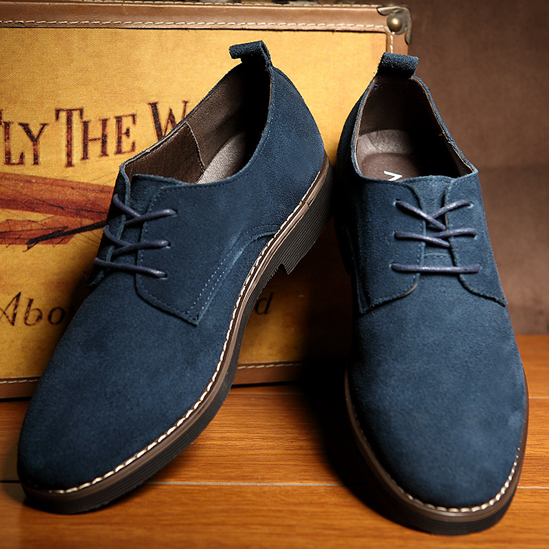 Genuine Suede Leather Matte Business Shoes