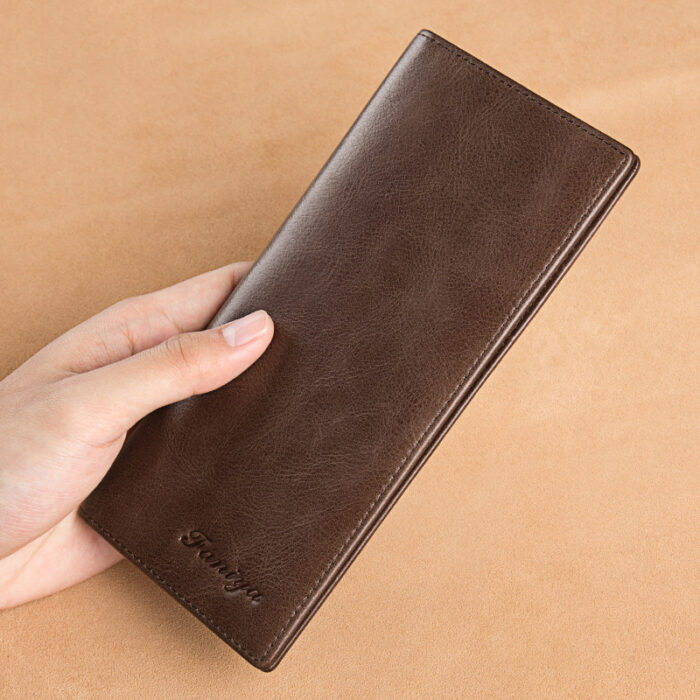 Cowhide Genuine Leather Long  Wallet