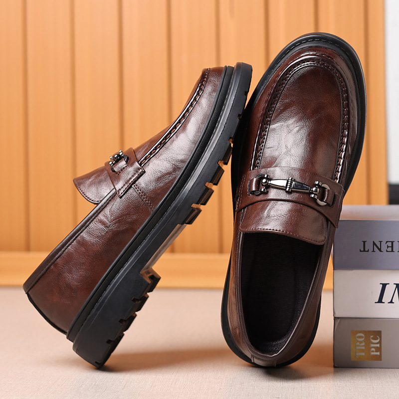 British Style Loafers Men’s Business Shoes