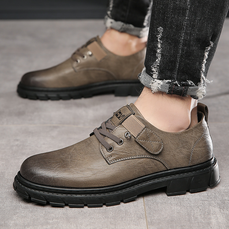 New Style Men's Leather Shoes Breathable And Comfortable Soft Sole