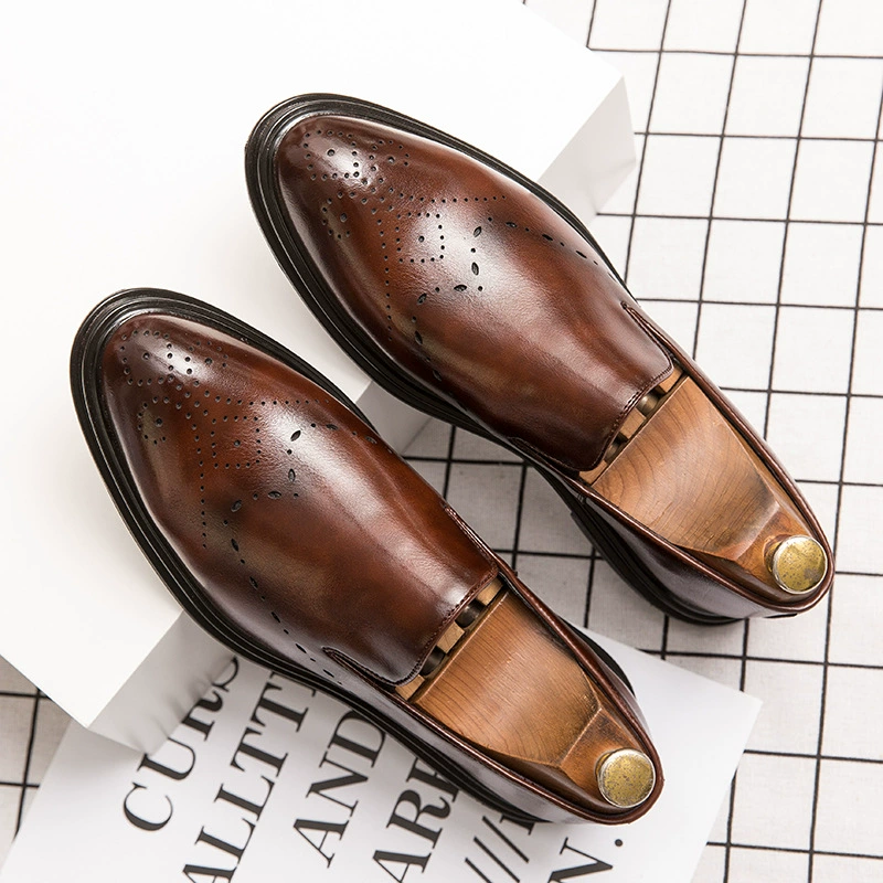Business Men's Pointed Leather Shoes