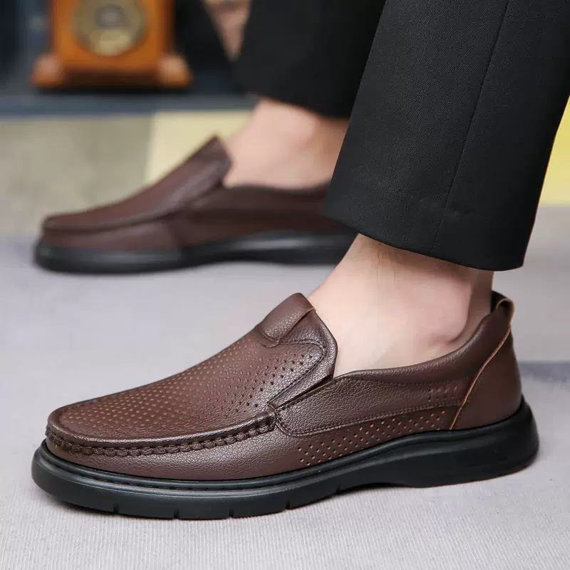 Breathable Soft Sole Business Casual Leather Shoe