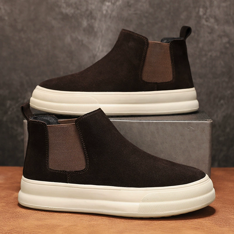 Genuine Leather Trendy Casual Chelsea Boots