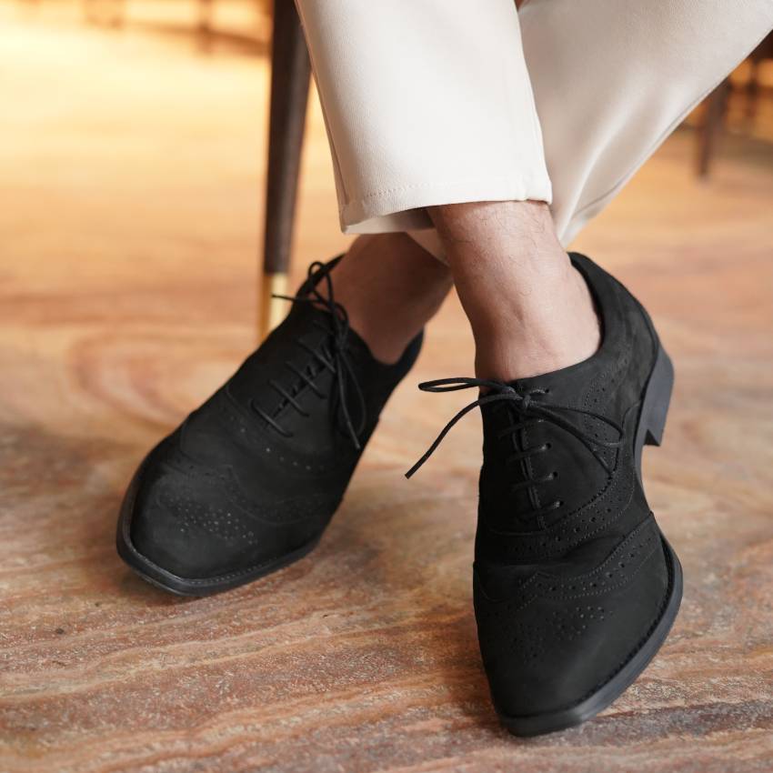 Suede Leather Breathable Business Shoes