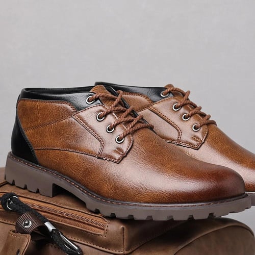 Genuine Leather Business Men's Beef Tendon Sole Martin boot