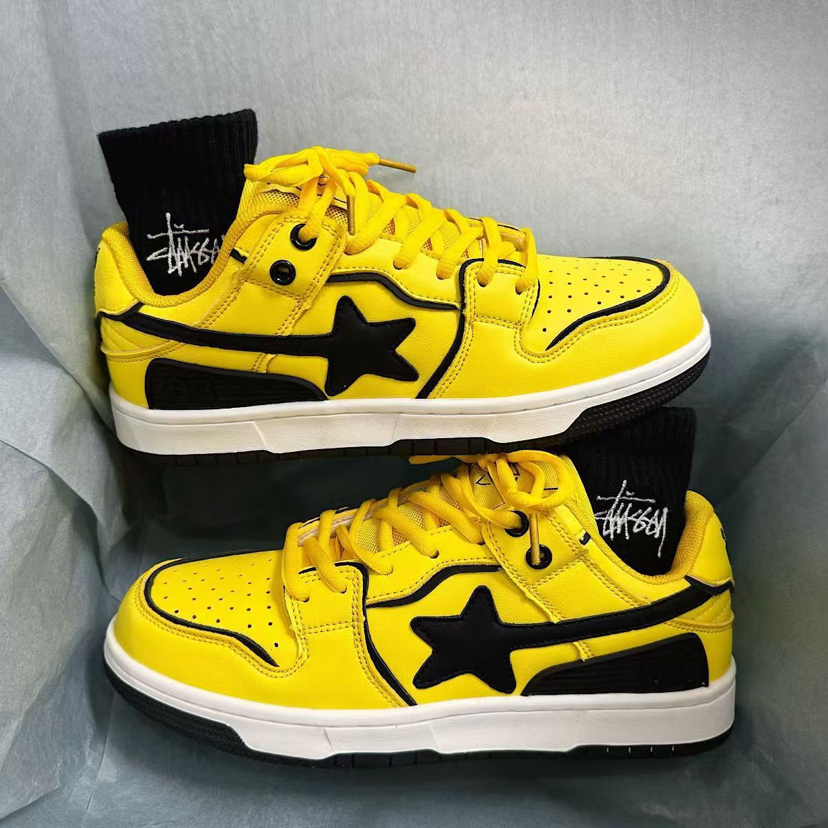Breathable Air Cushion Retro Star Trendy Sneakers 