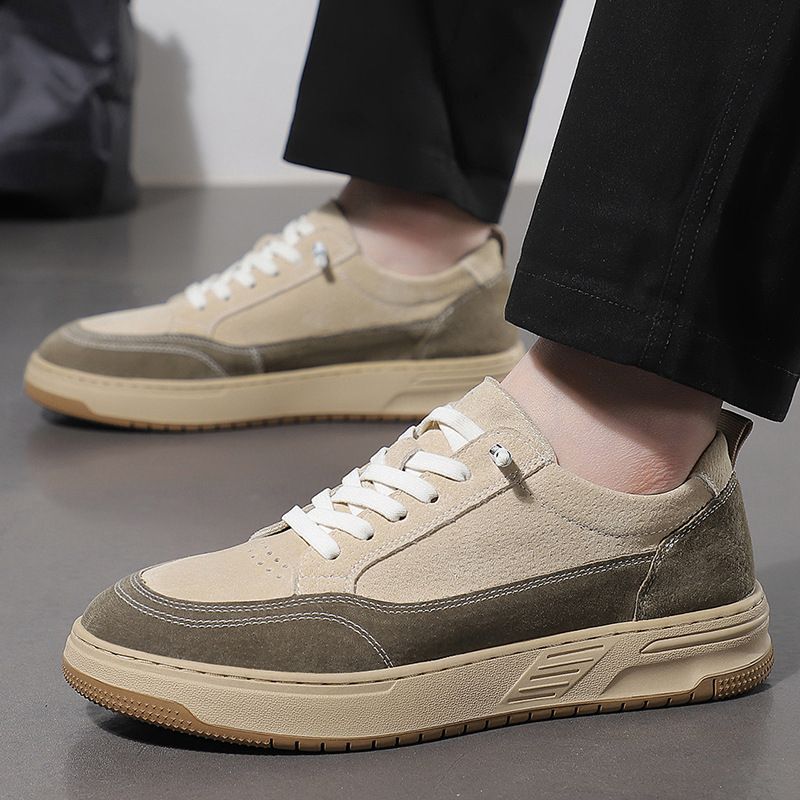 Genuine Leather Comfortable Soft Sole Versatile Fashion Trendy Casual Shoes 