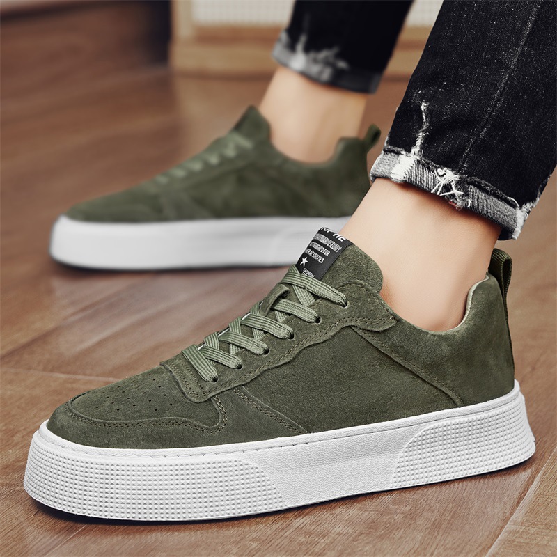 Genuine Leather Comfortable Trendy Board Sneakers