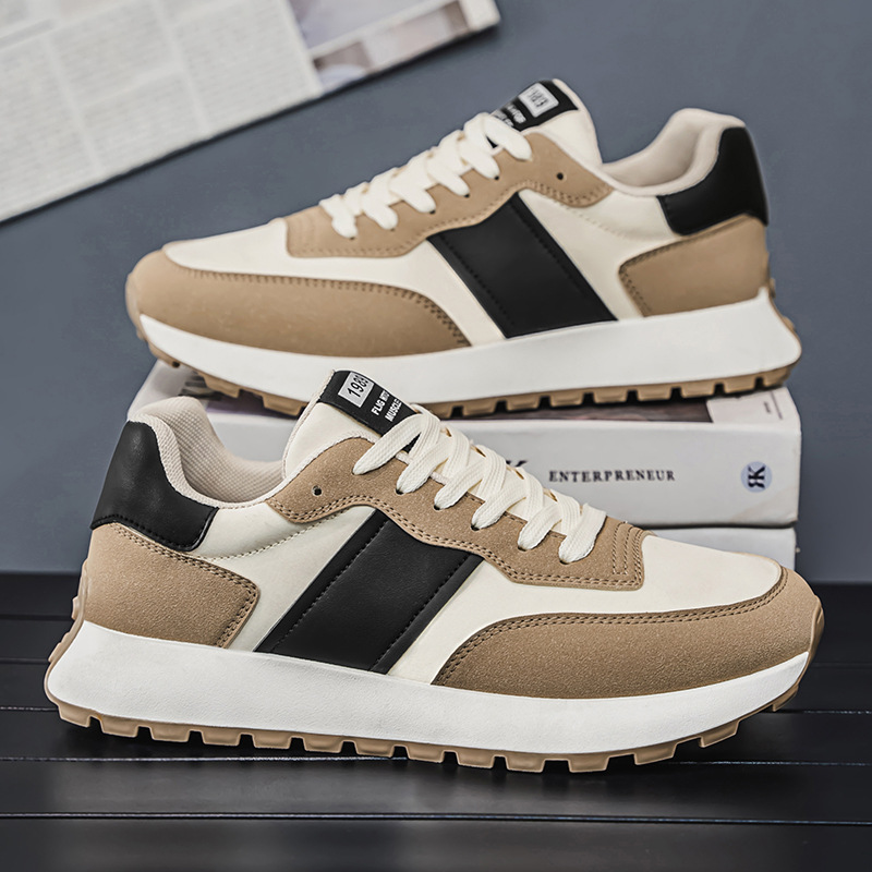 Trendy Men’s Low Top Casual Shoes with Rubber Sole