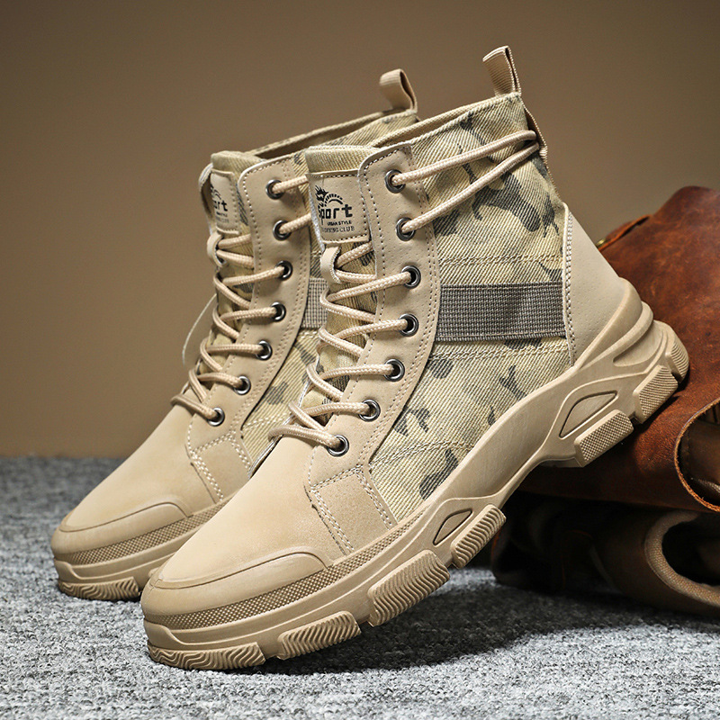High Top Martin Design with Non Slip Rubber Sole