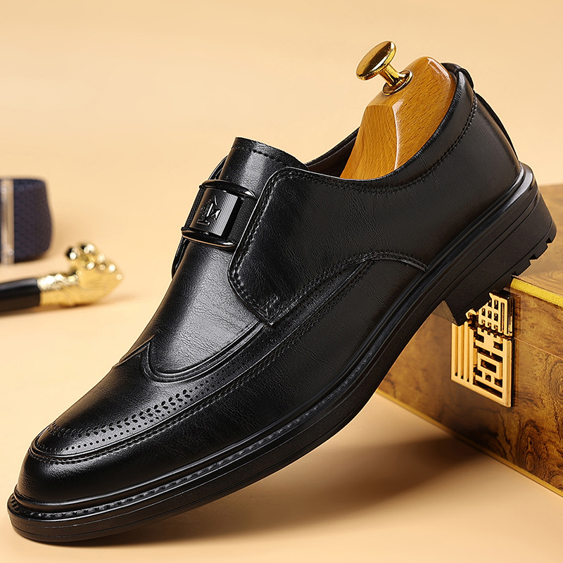 Men’s Pointed Toe Formal Slip On Shoes
