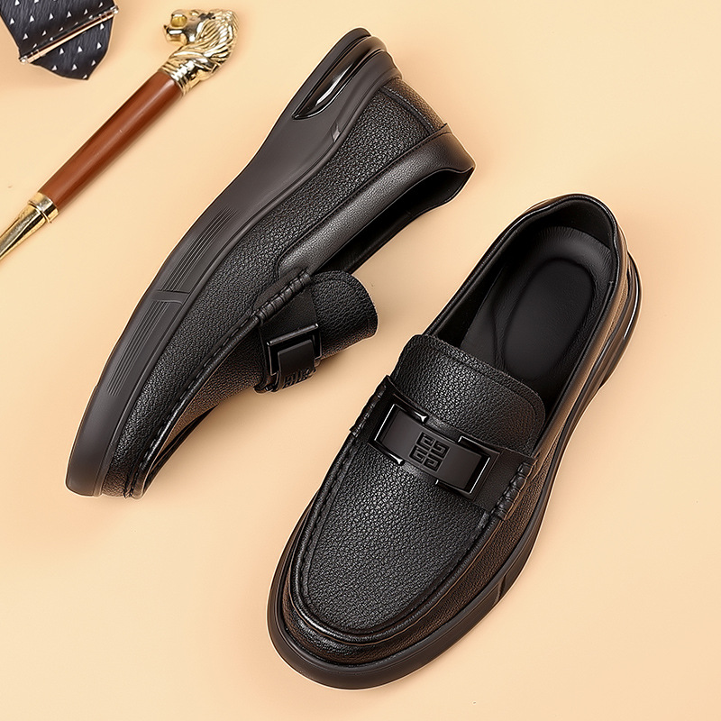 Trendy British Design Round Toe Casual Loafers