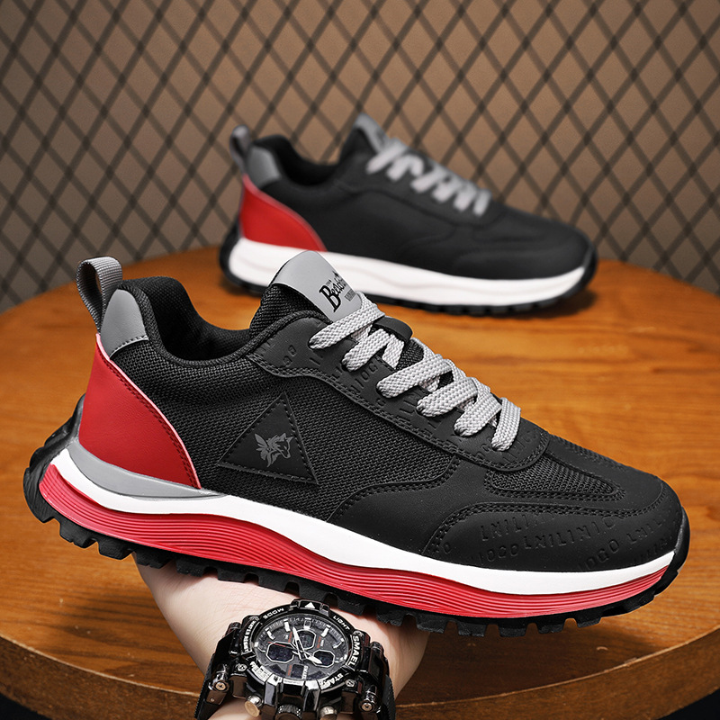 Trendy Men’s Platform Comfort Mesh Sneakers