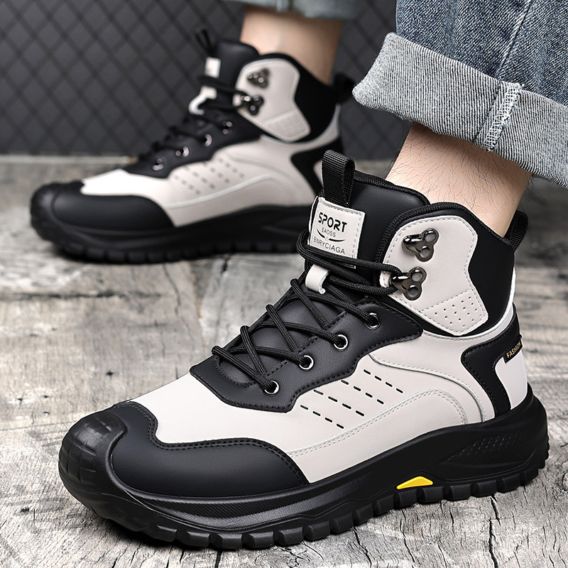 High Top Outdoor Shoes with Grippy Sole