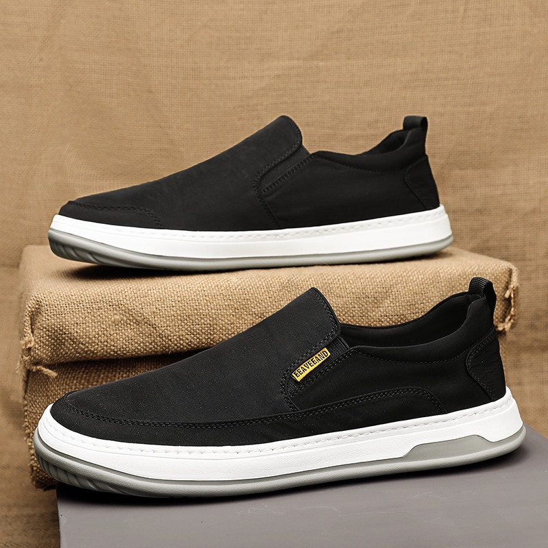 Men’s Breathable Canvas Slip On Casual Shoes