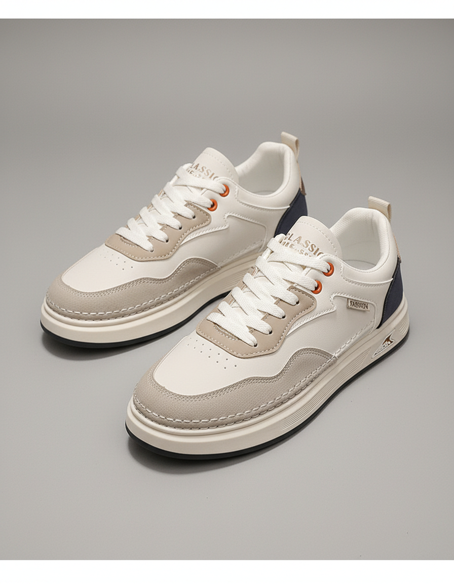 Versatile Men’s Fashion Slip-Ons in Beige 