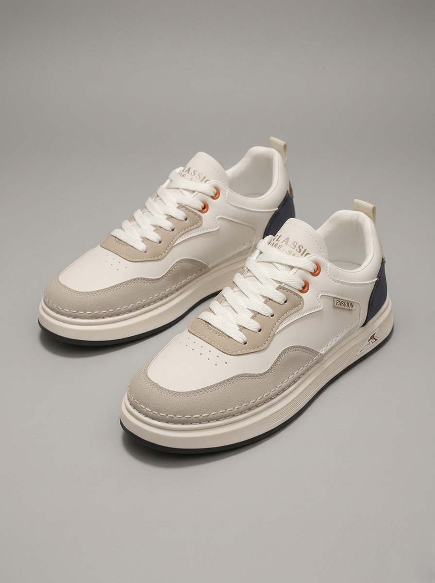 Versatile Men’s Fashion Slip-Ons in Beige 