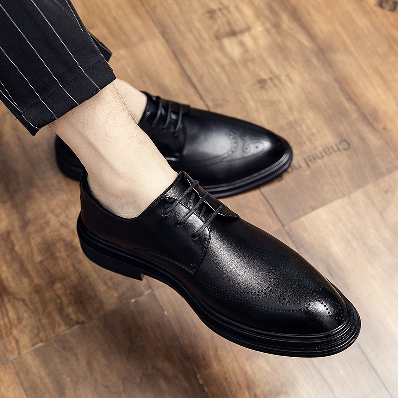  Men's British Style Rubber Sole Formal Shoes