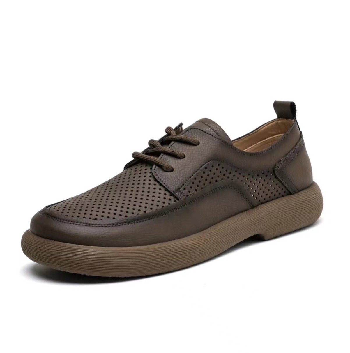 Breathable Rubber Soled Men's Retro Shoes