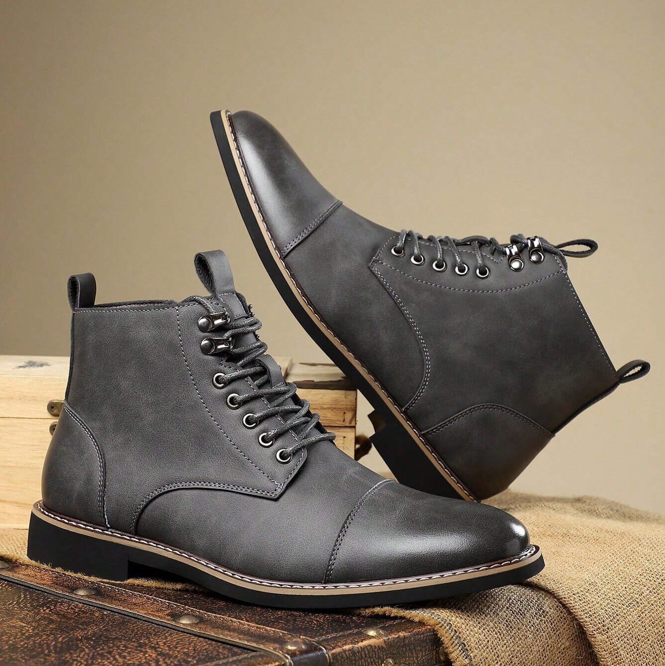 Easy Wear Vintage Style Ankle Support Boots