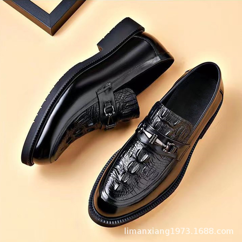Men’s Slip On Business Thick Soled Formal Shoes