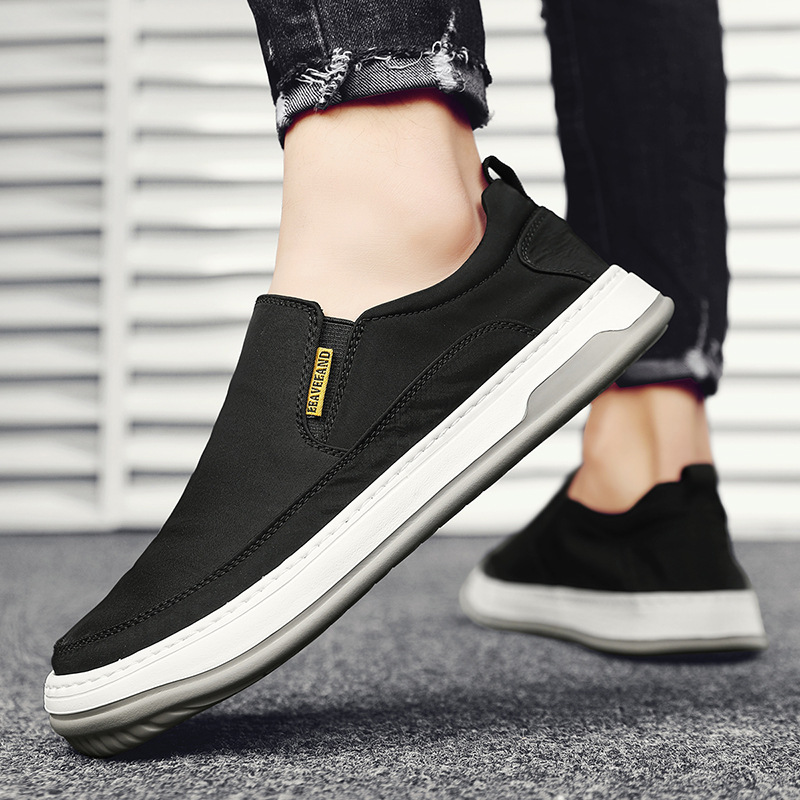 Men’s Breathable Canvas Slip On Casual Shoes
