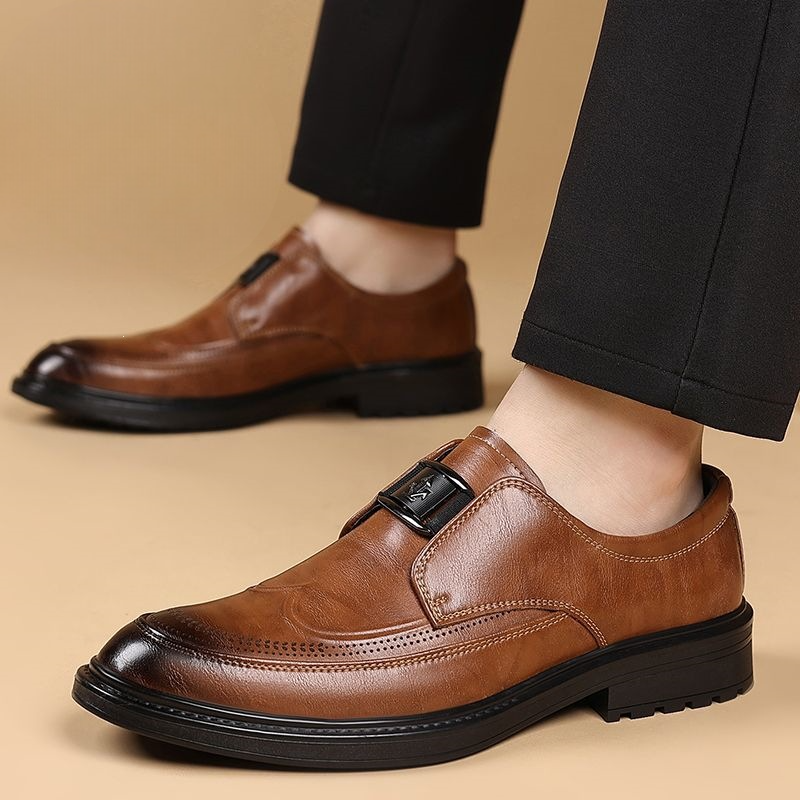 Men’s Pointed Toe Formal Slip On Shoes