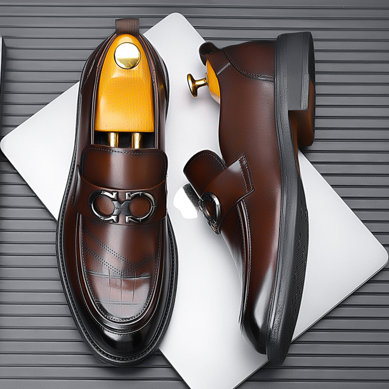 Men’s Business Style Classic Round Toe Formal Shoes