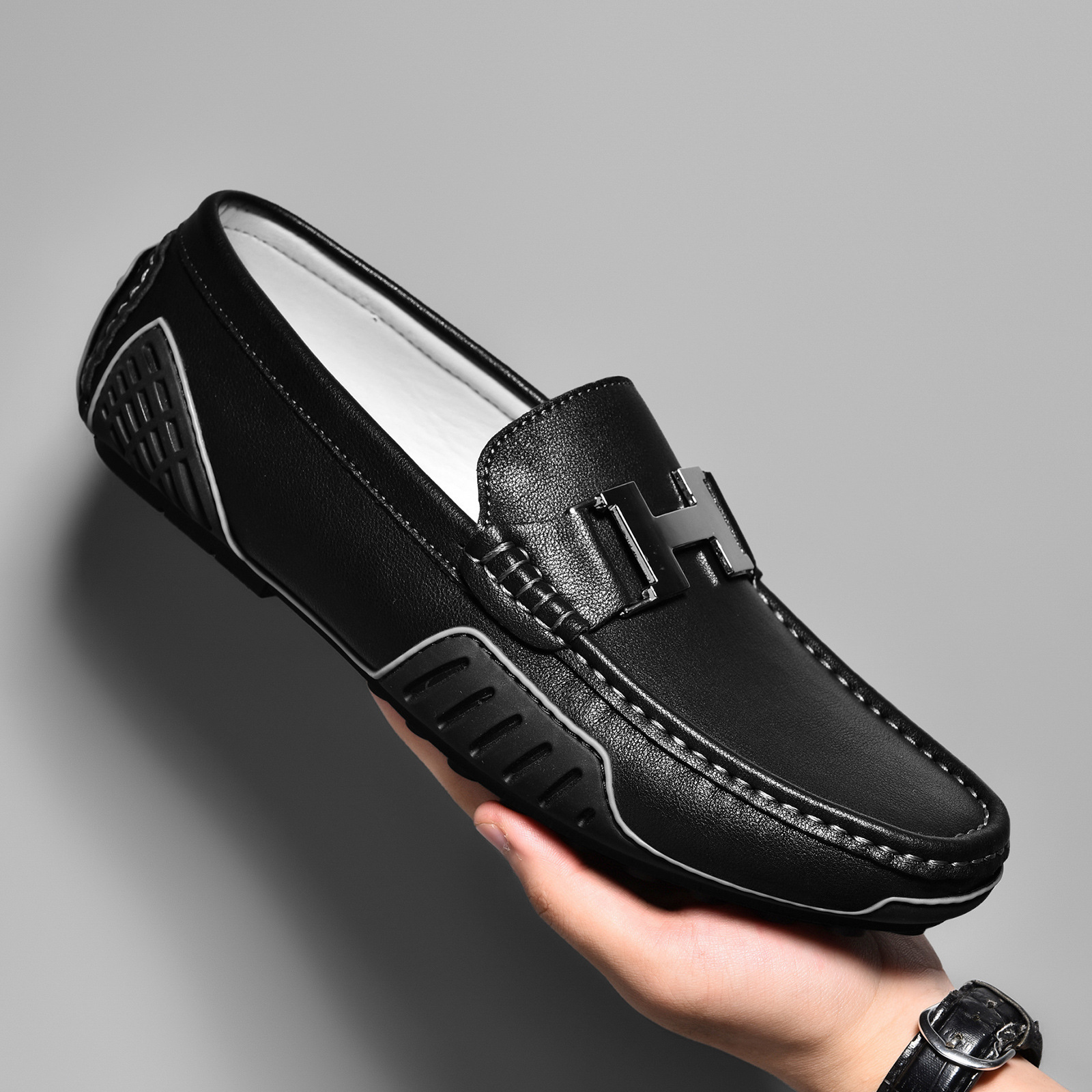 Genuine Leather Breathable Loafers Shoes