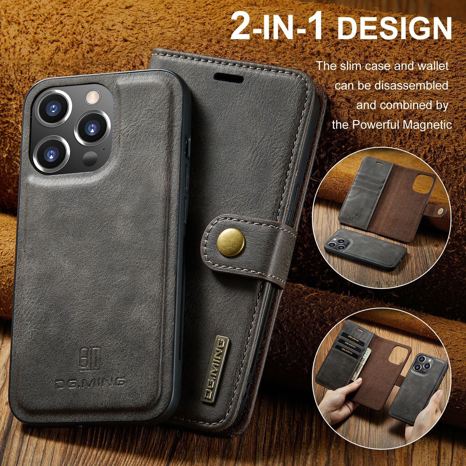 Iphone All Series Magnetic Split Mobile Phone Case