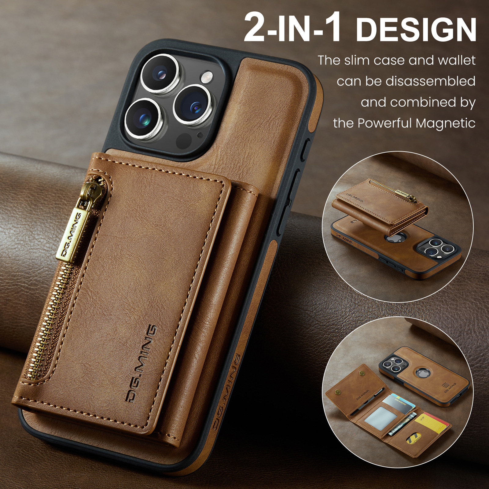 IPHONE All Series Protective Phone Case With Card Holder