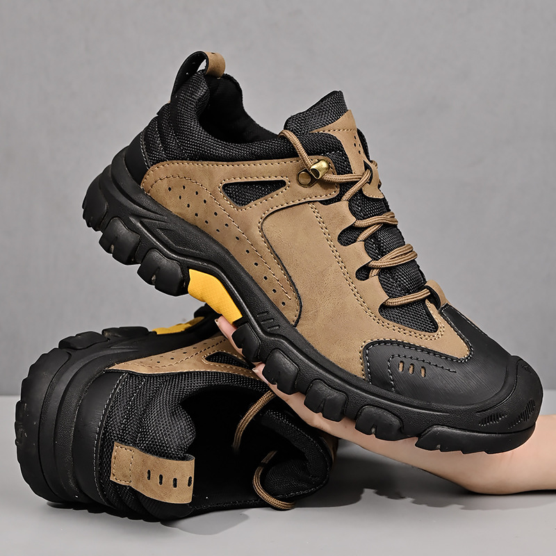 Leather Outdoor Hiking Non Slip Sports Shoes