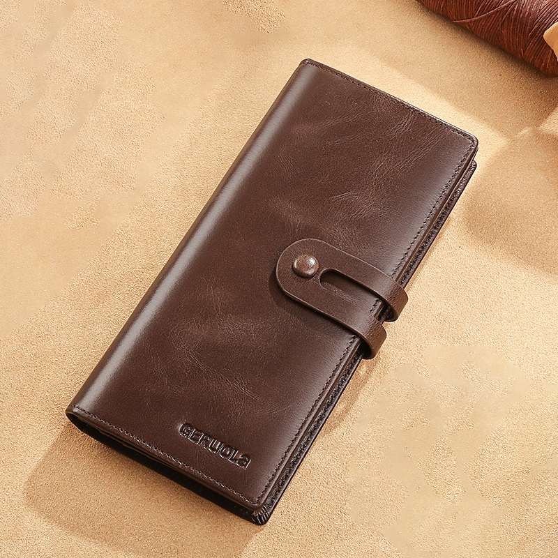 Genuine Leather Long Capacious Wallet