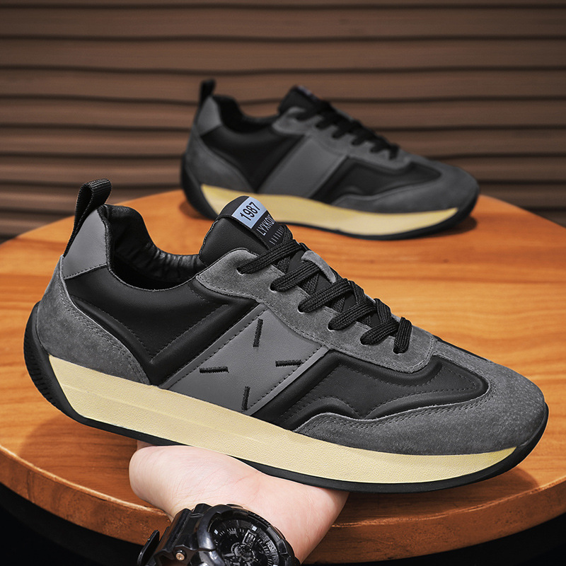 Premium Leather Sports Casual Men's Sneakers