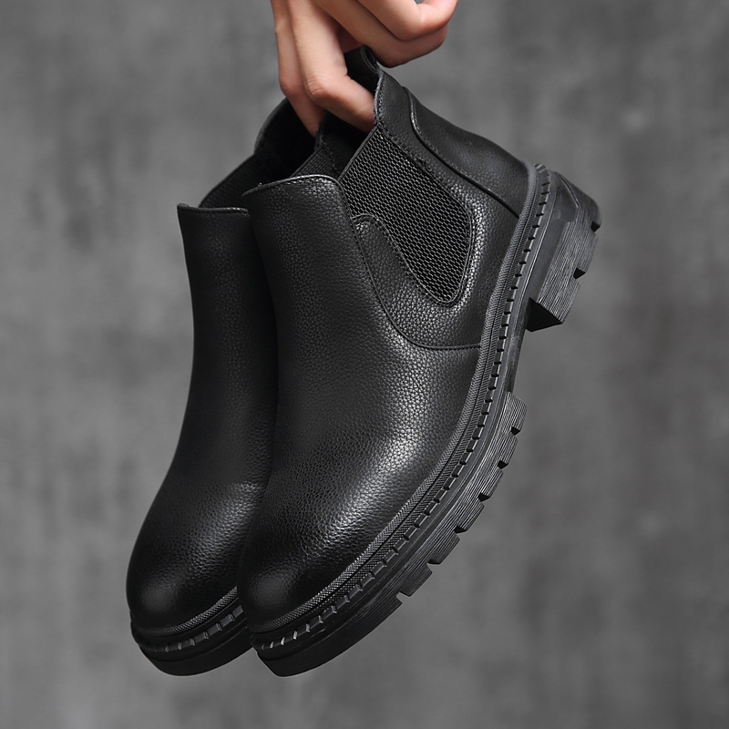 Genuine Leather Chelsea Boots